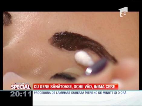 Laminare de gene şi sprâncene