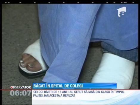 Un copil de nouă ani a ajuns la spital după ce a luat bătaie în școală