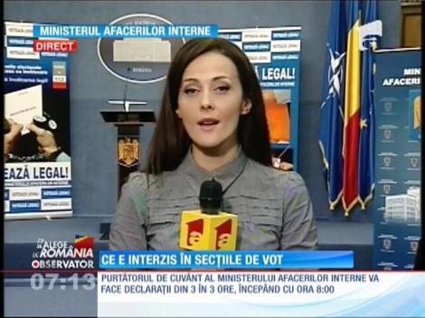 Ce e interzis în secţiile de vot