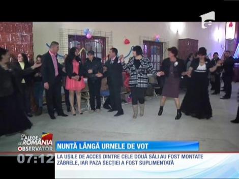 Nuntă lângă urnele de vot