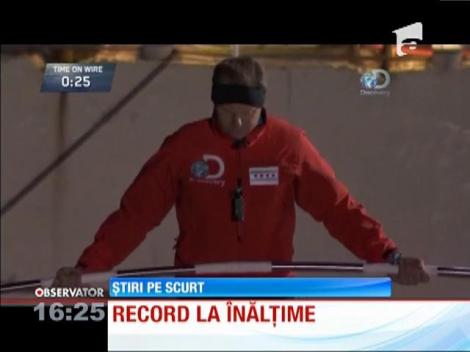 Record mondial la mersul pe sârmă