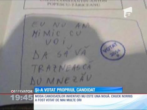 Un alegător l-a votat pe Chuck Norris pentru fotoliul de la Cotroceni