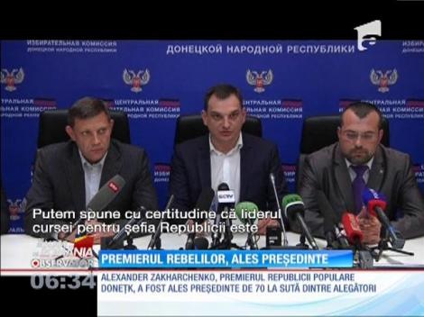 Premierul rebelilor, ales președinte în Republică Populară Doneţk