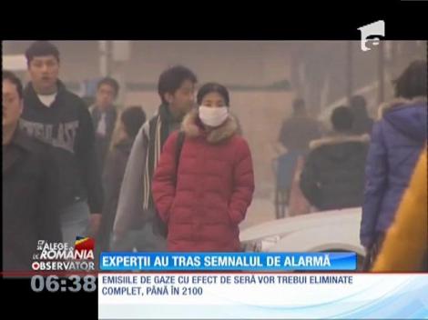 Emisiile de gaze cu efect de seră vor trebui eliminate complet până în 2100