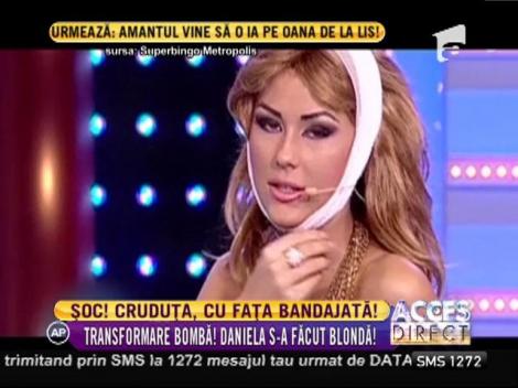 Daniela Crudu s-a făcut blondă