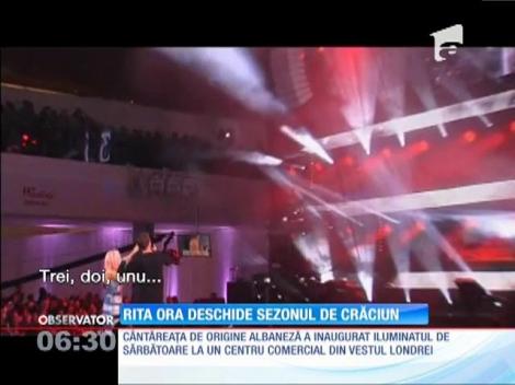 Rita Ora deschide sezonul de Crăciun