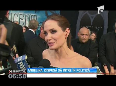 Angelia Jolie, dispusă să intre în politică