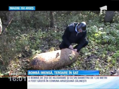 O bombă de 250 de kilograme a fost găsită în Călineşti