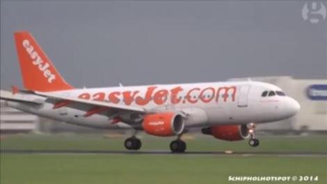 A ratat aterizarea! Totul a fost filmat! Momente de groază pentru pasagerii unui avion!!