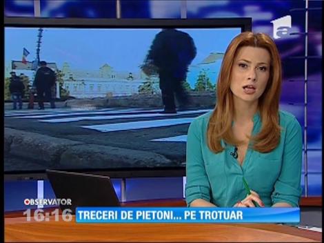În Oradea trecerile de pietoni sunt pe trotuar