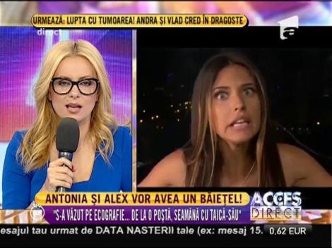 Antonia a dezvăluit sexul copilului
