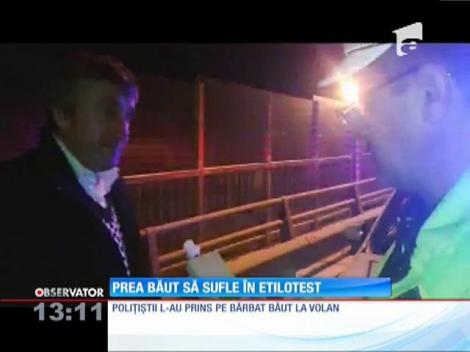 Un şofer din Lugoj, gardian public în tinereţe, a făcut spectacol în faţa poliţiştilor