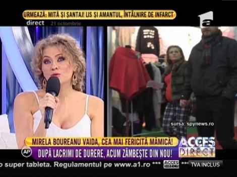 Burtica îi crește pe zi ce trece! Mirela Boureanu Vaida și soțul său au fost surprinși la cumpărături pentru bebe