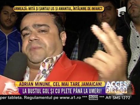 Adrian Minune cu plete până la umeri