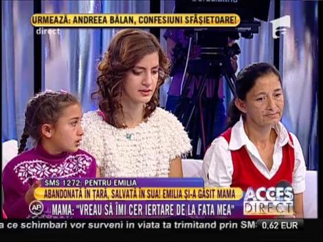 Mama Emiliei: "Nu am crezut că o să-mi revăd fiica"