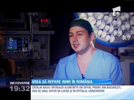 Medicul Cătălin Badiu vrea să repere inimi în România