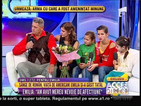 &Icirc;nt&acirc;lnire emoționantă &icirc;ntre Emilia Mădălina și tatăl natural!