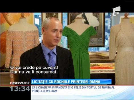 Licitaţie cu rochiile Prinţesei Diana