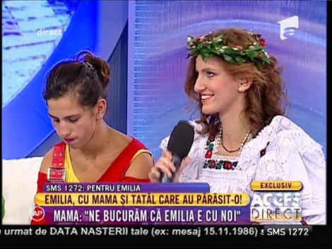 Emilia: "De 15 ani mi-am dorit să-mi întâlnesc familia adevărată"