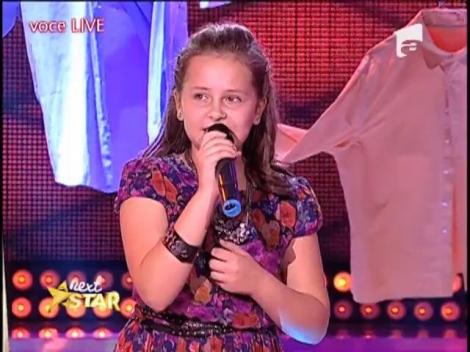 Fetiţa asta calcă pe urmele Larei Fabian! Cu o voce de aur, Andrada a cântat precum un înger!