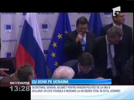 ONU se teme de un război total în Ucraina