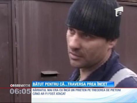 Un bărbat a ajuns la spital pentru că a traversat prea încet
