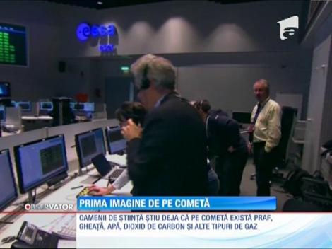 Prima imagine de pe cometă