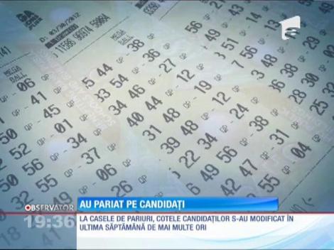 Campania electorală, la casele de pariuri