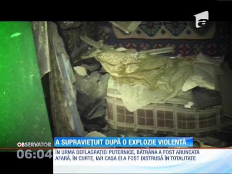 A supraviețuit după o explozie violentă
