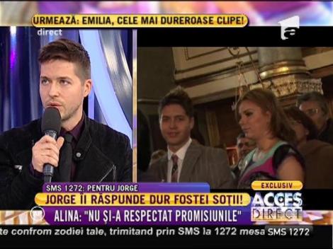 Jorge, în scandal cu fosta soție!