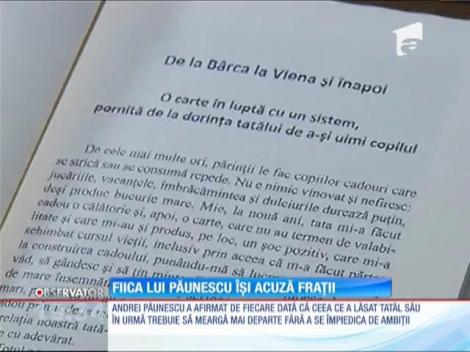 Fiica lui Adrian Păunescu îşi acuză fraţii