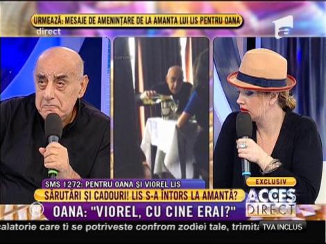 Sărutări și cadouri între Viorel Lis și amanta sa