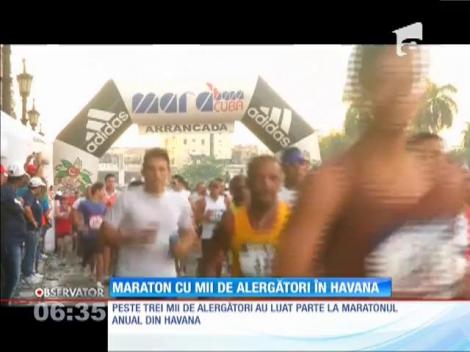 Maratonul anual din Havana a strâns la start peste trei mii de alergători