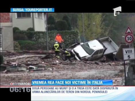 Italia: Doi oameni au murit în urma unor violente alunecări de teren