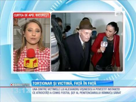 Torţionarul Alexandru Vişinescu faţă-n faţă cu una din victimele sale