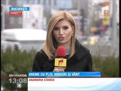 Vreme cu ploi, ninsori şi vânt