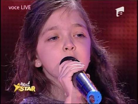 Alice Ghile, un viitor star! Deşi are doar opt ani, sensibilitatea cu care a cântat ne-a impresionat profund