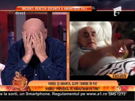 Viorel Lis şi amanta, clipe tandre în pat