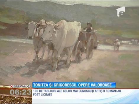 Tablourile celor mai importanţi pictori români au fost vândute la licitaţie