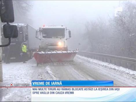 Șoferii din Iaşi, probleme din cauza zăpezii