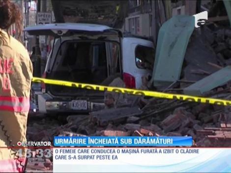 Urmărire încheiată sub dărămături, într-un oraş din Statele Unite