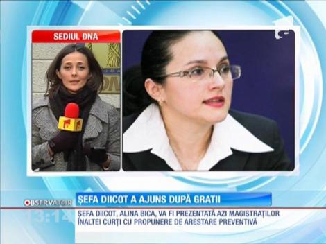 Alina Bica, şefa DIICOT, a ajuns după gratii
