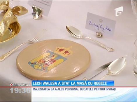 Lech Walsa a stat la masă cu regele Mihai