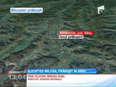 Elicopter militar, prăbuşit în Sibiu