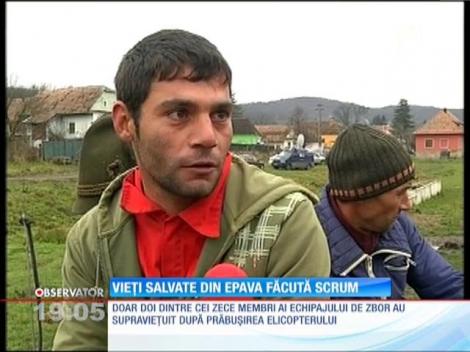 Vieţi salvat din epava făcută scrum