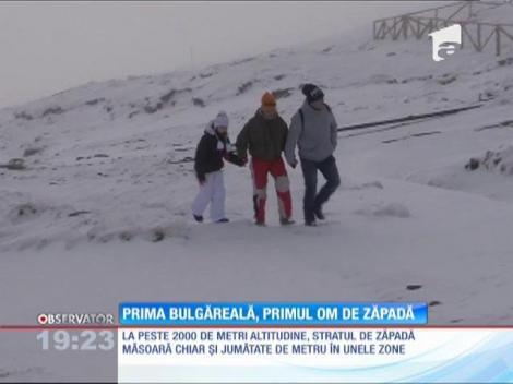 Prima bulgăreală pe platoul Bucegilor