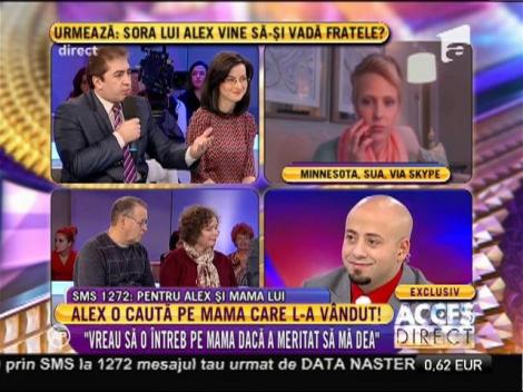 Alex: "Vreau să o întreb pe mama dacă a meritat să mă dea"