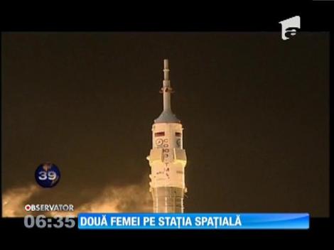 Două femei pe Staţia Spaţială Internaţională