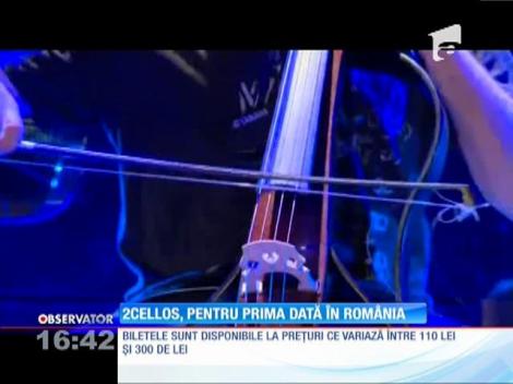 2Cellos, pentru prima dată în România