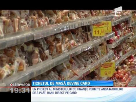 Tichetul de masă devine card